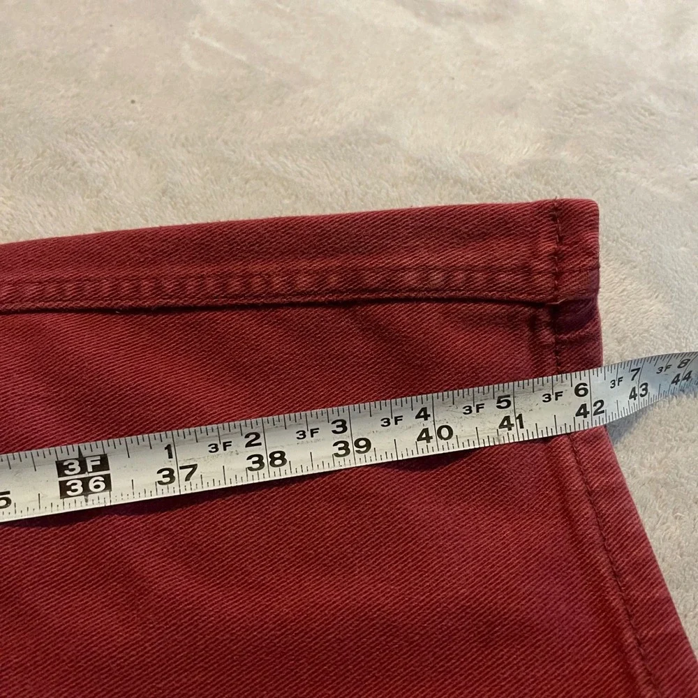 Levis 511 Jeans Mens 32x34 Burgundy Wine Red Slim Fit Stretch Denim Pants 32x32